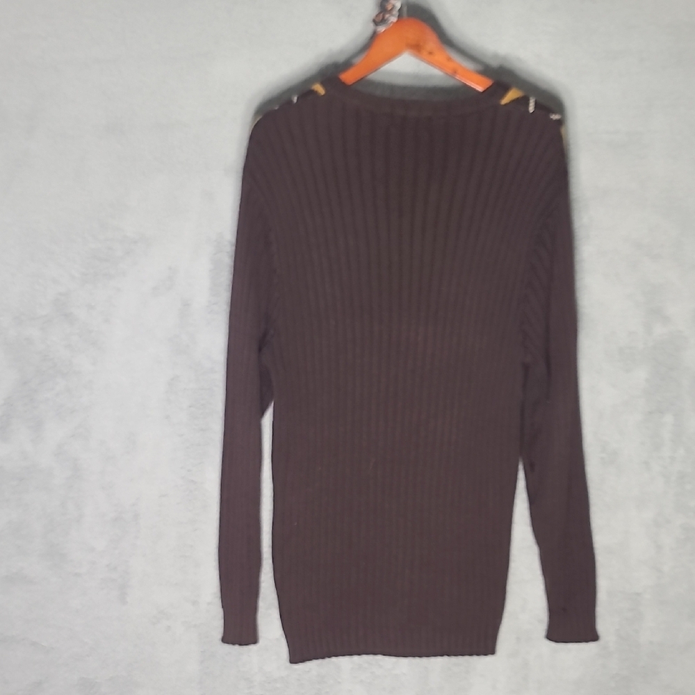 Enyce - Argyle Pattern Sweater - Black, Gold, Tan - Picture 6 of 7